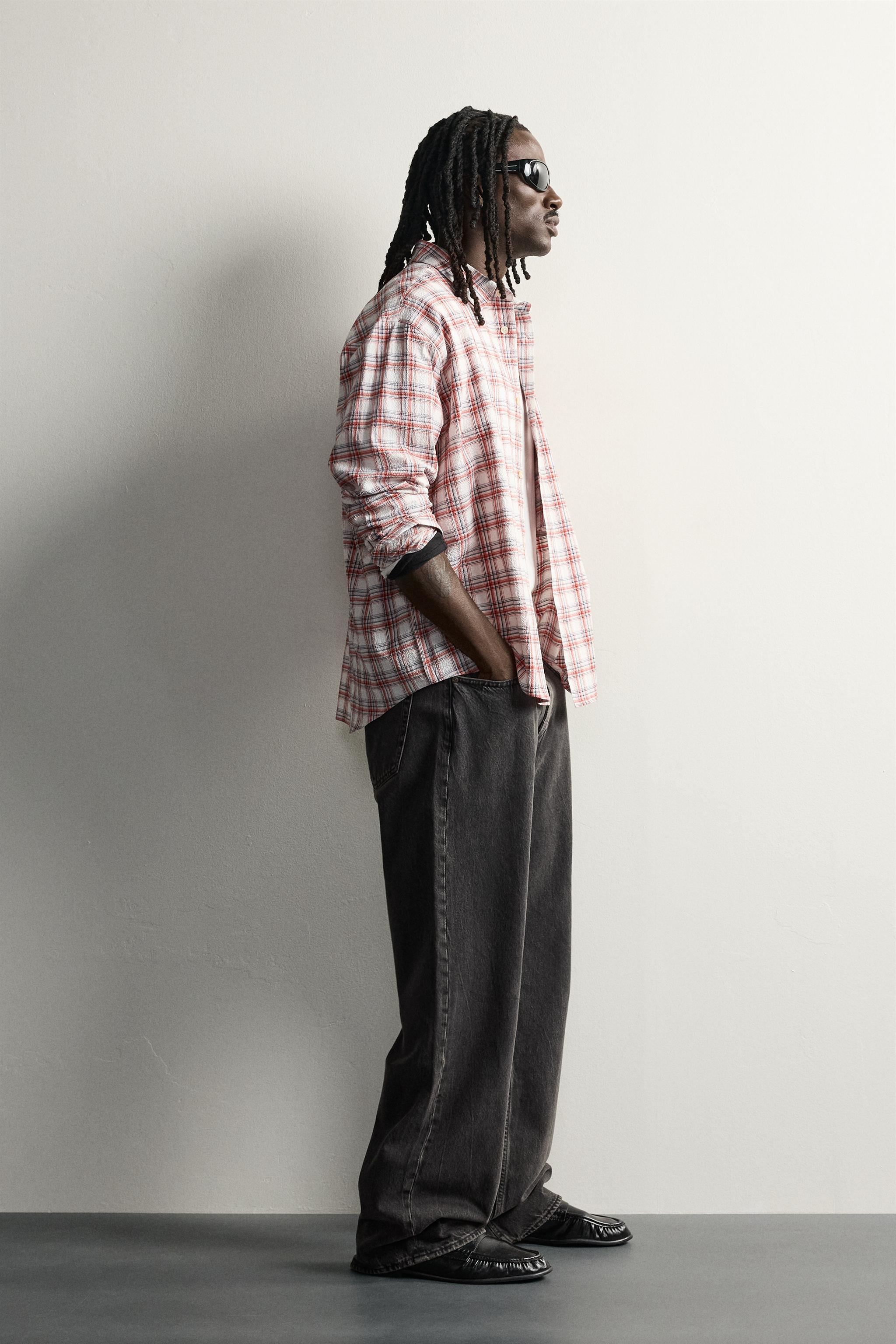 TEXTURED CHECKED SHIRT